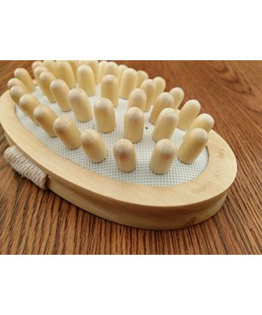 JIAHAO Natural Wood Hand-Held Massager Body Brush for Cellulite Reduction - Set of 2 (Large) - Buy Online on SooperMarket.com
