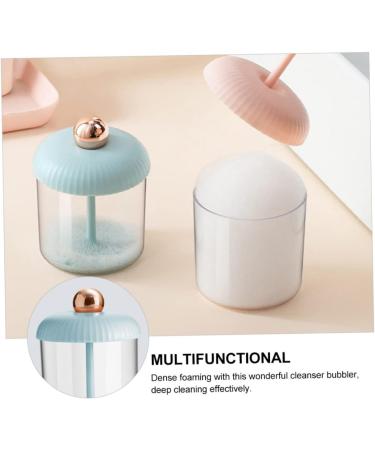 Healeved Sparkling Bottle Foaming Hand Pump Facial Foam Maker Bubble Foamer Facial Soap Face Cleaner Stuffed Marshmallows Bubble Maker Foam Dispenser Abs Simple Shampoo 10.50X7.80X7.80CM Blue - Buy Online on SooperMarket.com
