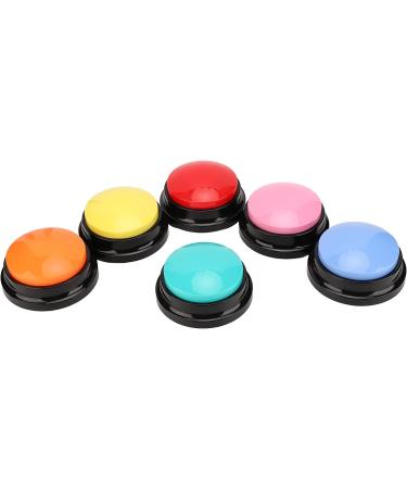 6 Color Recordable Buttons for Dogs Dog Buttons for Communication Dog Talking Button Set Pet Training Buttons 30 Second Record & Playback Teach Your Dog to Talk - 6 Color Packs - Buy Online on SooperMarket.com