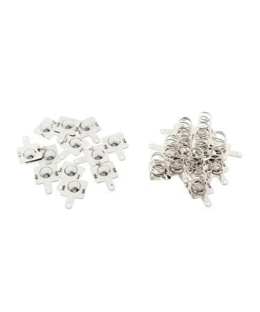 10 Pairs Replacement Metal Battery Spring Contact Plates for AA AAA - Positive & Negative Contacts Compression Small Springs - Buy Online on SooperMarket.com