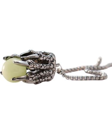 Oralgo Halenkette Dragonkette - Luminous Pearl Pendant Necklace with Natural Stones & Titanium Steel Charm Accessories - Buy Online on SooperMarket.com