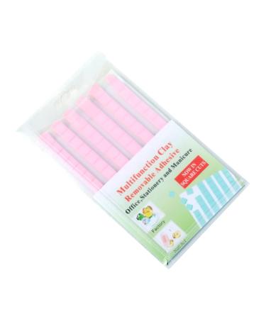 Nail Tips Display Stand Adhesive Tacky Putty Sticky Mounting Putty for Wall Reusable & Removable Nail Holder Putty Adhesive Poster Putty Sticky Multipurpose Mounting Putty Pink