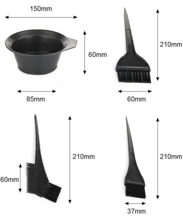KEAIDUO 7pcs Hair Dye Coloring Kit - DIY Hair Dying Set for Home Salon - Buy Online on SooperMarket.com