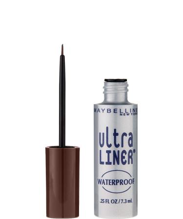 Maybelline New York Ultra Liner Waterproof Liquid Eyeliner  Dark Brown  0.25 fl. oz. 302 Dark Brown 0.25 Fl Oz (Pack of 1)