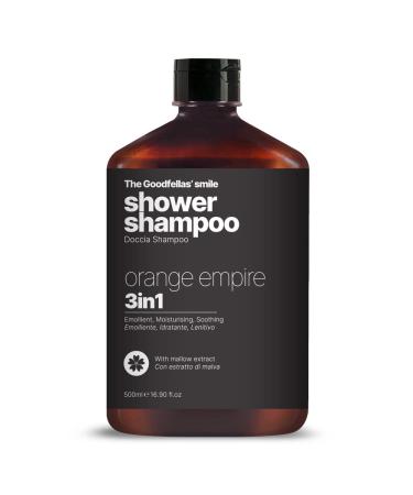 The Goodfellas' smile ORANGE EMPIRE Luxury 3 iin 1 Body Wash and Hair Shampoo for Men 17 Fluid Oz. - Made in Italy