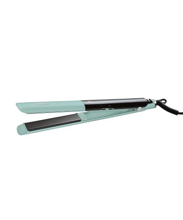 Cosmopolitan Flat Iron Hair Straightener Portable Travel Straightener Dual Voltage with Ceramic Plates for Long and Short Hair Fast Heat Up 5 Level LED Temperature Control up to 446F Blue & Silver