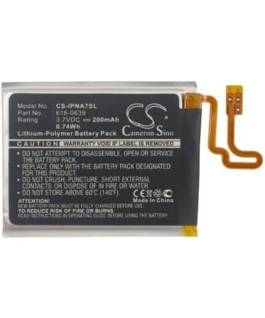 Buy Compatible Battery for App1e 616-0639 616-0640 A1446 1P0D Nano 7 - 200mAh International Shipping - Buy Online on SooperMarket.com