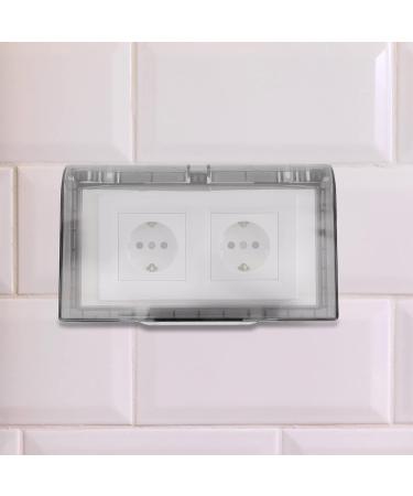 FOMIYES Wall Switch Guard Outlet Cover Baby Proofing: Box Clear Cover Electrical Socket Guard Baby Safety Kitchen Bathroom Shower Guard Easy To Install For Home Kitchen Black 2pcs Led Outlet Cover - Buy Online on SooperMarket.com