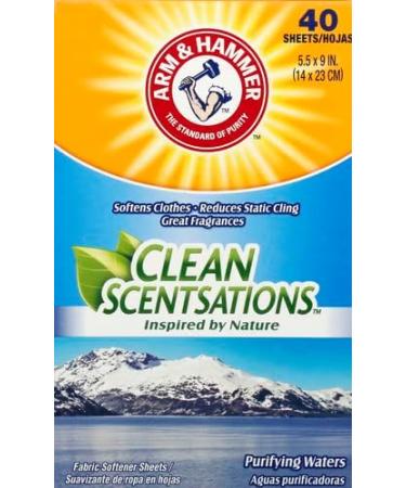 Buy ARM & HAMMER Fabric Softener Sheets - Purifying Waters 40 Sheets | International Shipping Available - Buy Online on SooperMarket.com