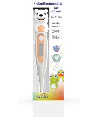 Scala Digital Thermometer SC 44 Flex - Fast & Accurate Temperature Measurement for Children and Babies - Polar Bear Design - Buy Online on SooperMarket.com