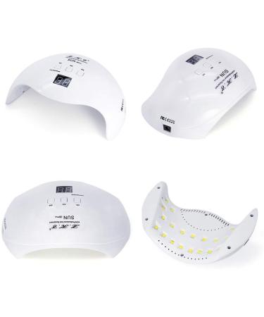Professional 40W Gel UV LED Nail Lamp Dryer | 3 Timers for Gel Nail Polish | Nail Art Tools in White - Buy Online on SooperMarket.com