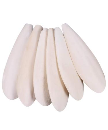 angelikashalala Parrots Chew Toys 6 Pieces Natural Cuttlefish Bone for Parrots Cage Birds Reptiles Tortoises Snails 10-12cm