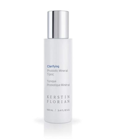 Kerstin Florian Clarifying Probiotic Mineral Tonic Detoxifying Toner for Face & Body Natural Skincare to Clarify and Regulate Oily Skin & Clear Pores Gentle Formula for Women & Men (3.4 fl oz)