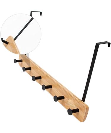 CHILDWEET Towel Hangers Coat Hanger Coat Hook Wall Mount Towel Holder Towel Rack with Shelf Coat Hooks No Punching Door Hook 6 hooks Khaki - Buy Online on SooperMarket.com