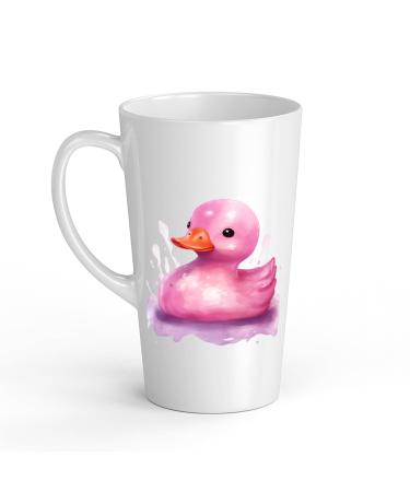White Ceramic Kids Canard Mug - Large 483 ml Perfect for Hot Chocolate or Milk Fun and Easy to Use