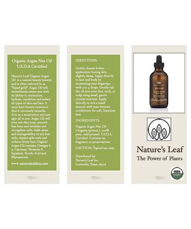 Organic Moroccan Argan Oil - 100% Pure Cold Pressed USDA Certified Fair Trade | Premium Skincare & Haircare - Buy Online on SooperMarket.com