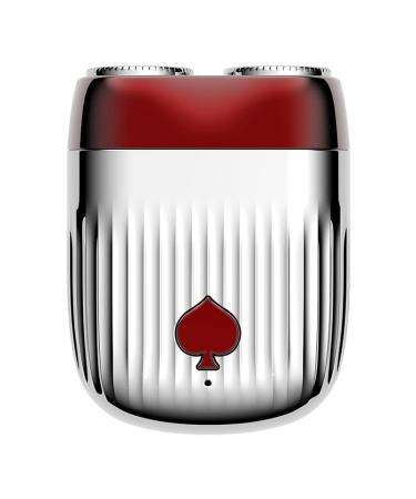 Electric Razor for Men Wet Dry Men's Razors for Shaving Cordless Shavers Waterproof USB Rechargeable for Travel(Red)