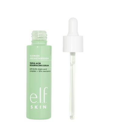 e.l.f. SKIN Blemish Breakthrough Triple-Acid Resurfacing Serum  Hydrating Night Serum For Fighting Acne  Made With Niacinamide  Vegan & Cruelty-Free