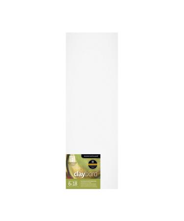 Ampersand Museum Series Claybord Panels for Paint and Ink, 2 Inch Depth Cradled, 6X18 Inch (CBSWC618)
