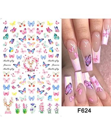 Spring Flowers Nail Art Stickers - Self-Adhesive Fingernail Decals for Women & Girls - Buy Online on SooperMarket.com