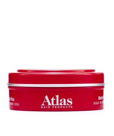 Atlas Matte Wax Pomade for Men | High Hold Hair Styling Product | Water Soluble | 2.4oz - Buy Online on SooperMarket.com
