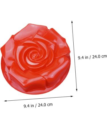 HOMSFOU 3pcs Rose Cake Mold Silicone Flower Cake Pan Homemade Soap Molds Birthday Cake Mold Silicone Muffin Cup Silicone Pie Baking Pan Baking Tiramisu Pan Mini Bread Pan Silica Gel 24X24X5CMx3pcs - Buy Online on SooperMarket.com