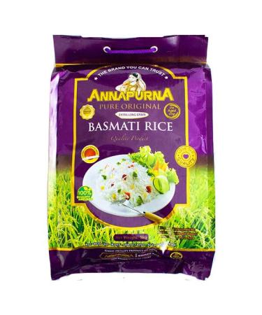 Seelans Annapurna Extra Long Grain Basmati Rice 5kg | Premium Quality | 100% Basmati | Delightful Delicate Aroma & Delicious Flavour | Perfect for Curries Biryani Any Savoury Dish| Vegan