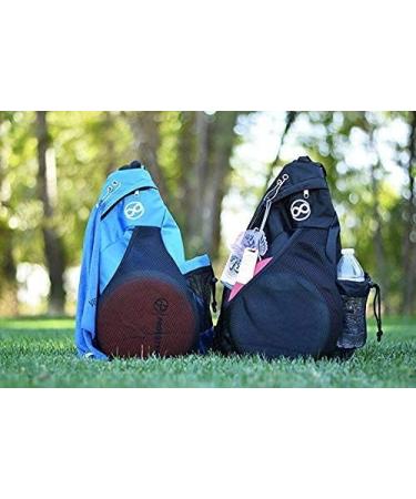 Disc Golf Slinger Bag | Holds 6-12 Discs | Multiple Colors - Black - Buy Online on SooperMarket.com