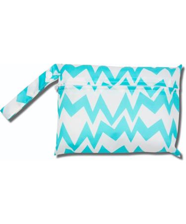 EGURS WETBAG Waterproof Reusable Diaper Bag - Stylish Blue & White Stripes Compact Size (22x15cm) for International Shipping - Buy Online on SooperMarket.com