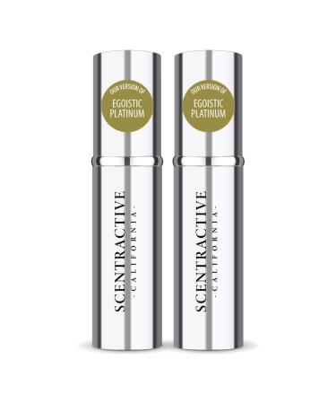 CA Perfume Impression of Egoistic Platinum For Men Replica Version Fragrance Dupes Concentrated Long Lasting Eau de Parfum Spray Refillable Atomizer Bottle 0.17 Fl Oz/5ml-X2 CHNL EGOISTIC PLATINUM IMPRESSION 0.34 Fl Oz (Pack of 1)