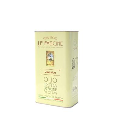 Le Fascine 100% Italian Apulian extra virgin olive oil from Provencal olives (3 litre can)