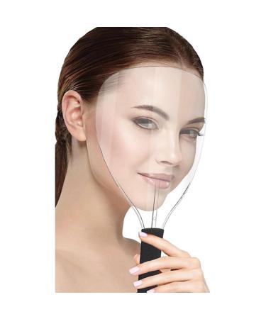 Barber Salon Face Shield Plastic Hairdressing Haircut Face Mask Professional Hair Cutting Eye Protector Cover (Clear)