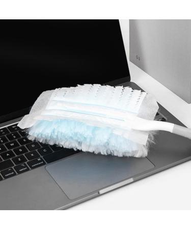 TAMOSH 60Pcs Duster Refills Electrostatic Duster Disposable Dusting Tools for Cleaning with 2 Handles for Home Ceiling Furniture Multi- Dusting - Buy Online on SooperMarket.com