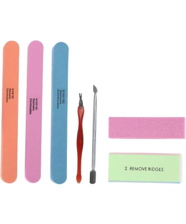 Demeras Buffers Nail Scrub Brush 19x11x3 Manicure Set Nail Polisher Nail Files Buffer Kit Dead Skin Pusher Cuticle Removal Nail Caretool - Buy Online on SooperMarket.com