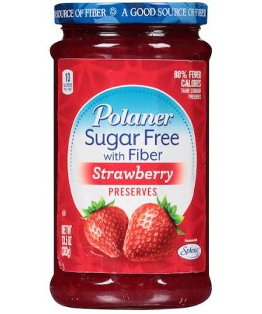 Polaner Sugar Free Preserves with Fiber 13.5oz (Pack of 2) - Strawberry & Concord Grape | Includes Make Your Day Spreader - Buy Online on SooperMarket.com