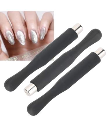 Buy 3pcs Cylindrical Nail Polish Magnet Stick | UV Gel Polish Tool for Cat Eye Nail Art - International Shipping Available - Buy Online on SooperMarket.com