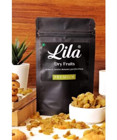 LILA DRY FRUITS Premium Seedless Golden Raisins 200g | Amazing Quality Green Kishmish | Dried Grapes | Rich in Iron & Vitamin B | Healthy Sweet Treats - Buy Online on SooperMarket.com