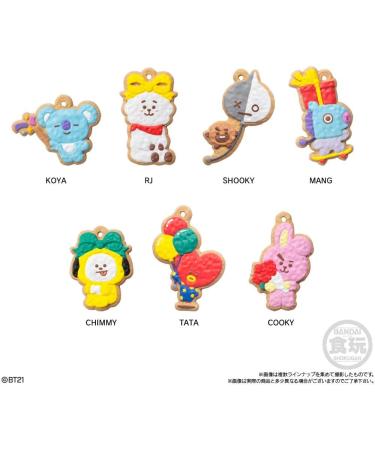 Starry Mart Bandai BT21 Cookie Charmcot Key Chain 1pc With Chewing Gum (Random Character) - Buy Online on SooperMarket.com