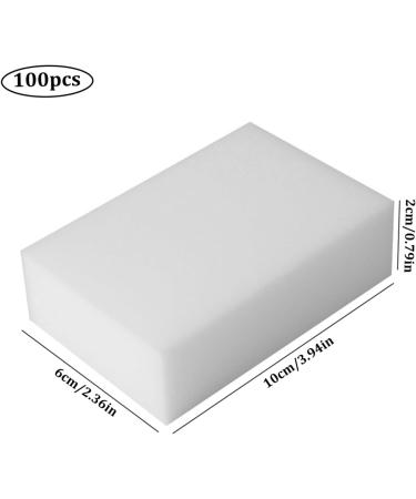 100PCS Magic Sponge Eraser Sponge Magic Sponges for Cleaning Eraser Pad 4x2.4x0.8 Inch All-Purpose Power Scrub Non-Scratch Cleaning Sponge for Kitchen Bathroom Wall - Buy Online on SooperMarket.com