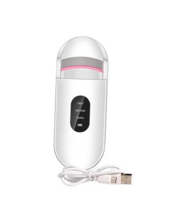Folpus Electric Heated Eyelash Curler Lash Curler with 3 Temperature Settings Makeup Tool Handheld Heater Rechargeable for Travel