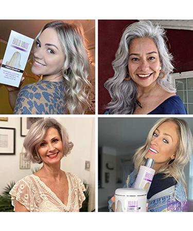 Bold Uniq Purple Shampoo & Mask Bundle - Eliminates Brassiness, Lightens Blonde, Platinum & Gray Hair - Paraben & Sulfate Free - Vegan & Cruelty Free - Buy Online on SooperMarket.com