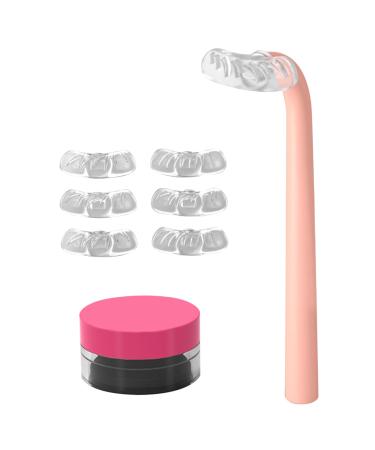 Lower Eyelash Stamp 6Pcs Silicone Bottom Lash Stamp with 1 Mascara Cream & 1 Stamp Natural Lash Extension Kit for Make up Beginners(A) Style 2