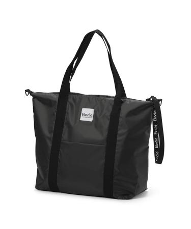 Elodie Details Changing Bag Soft Shell - Tote Nappy Bag - Stroller Strap and Changing Mat Included - - Brilliant Black