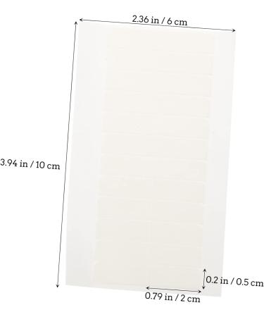 Didiseaon 5 Sheets Double-sided Tape 2 Side Adhesive Hair Tapes Adhesive Strips for Hair Extension Lace Wig Tape in Hair Extensions Human Hair Wig Tape Water Proof Double Sided Tape White 2X0.5X0.1CM White - Buy Online on SooperMarket.com