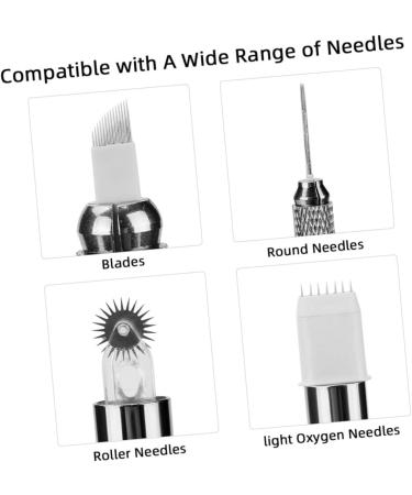 Angoily 4pcs Pen Needle Handheld Needles Eyebrow Microblading Portable Acrylic Holder Women Tool Tattoos 14.7x1.7cmx4pcs Whitex4pcs - Buy Online on SooperMarket.com