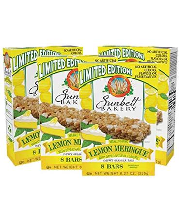 Sunbelt Bakery Meringue Chewy Granola Bars Lemon, 4 Count