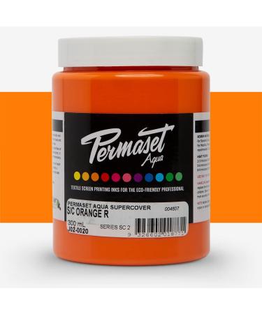 Permaset Aqua Supercover 300ml Fabric Printing Ink - Orange