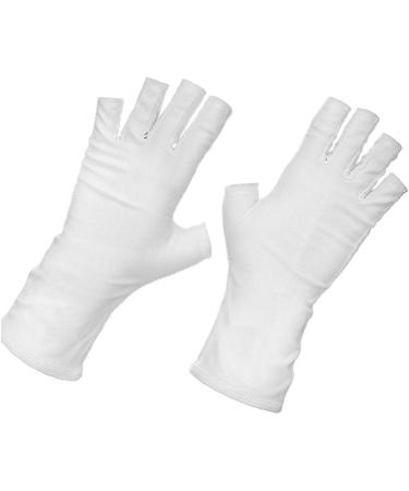 Nail UV Shield Gloves - Anti-UV Sunblock Protective Driving & Manicure Gloves | 1 Pair - Buy Online on SooperMarket.com
