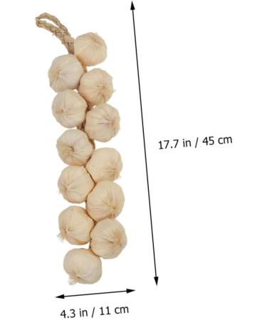 ABOOFAN 4pcs Simulated Garlic Hanging Skewers Lanyard Artificial Vegetable Model Photo Props Accessories - Buy Online on SooperMarket.com