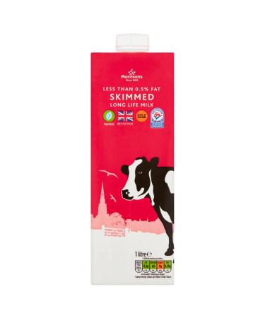 Morrisons Long Life British Skimmed Milk 1L